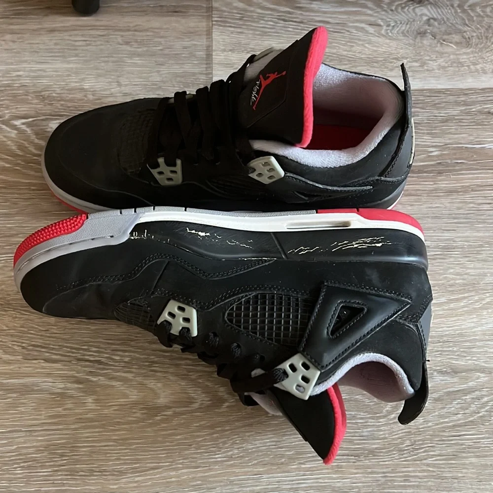 Jordan 4 Retro - Black Cement (2012) (GS) - Size 6.5Y - Picture 4 of 9